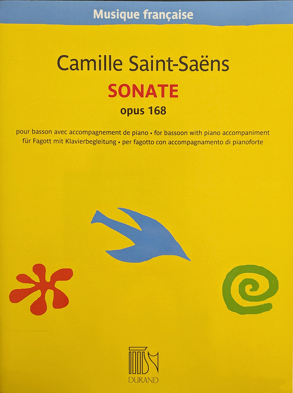 サン＝サーンス / バスーン・ソナタ ト長調  op.168 (ファゴット洋書)