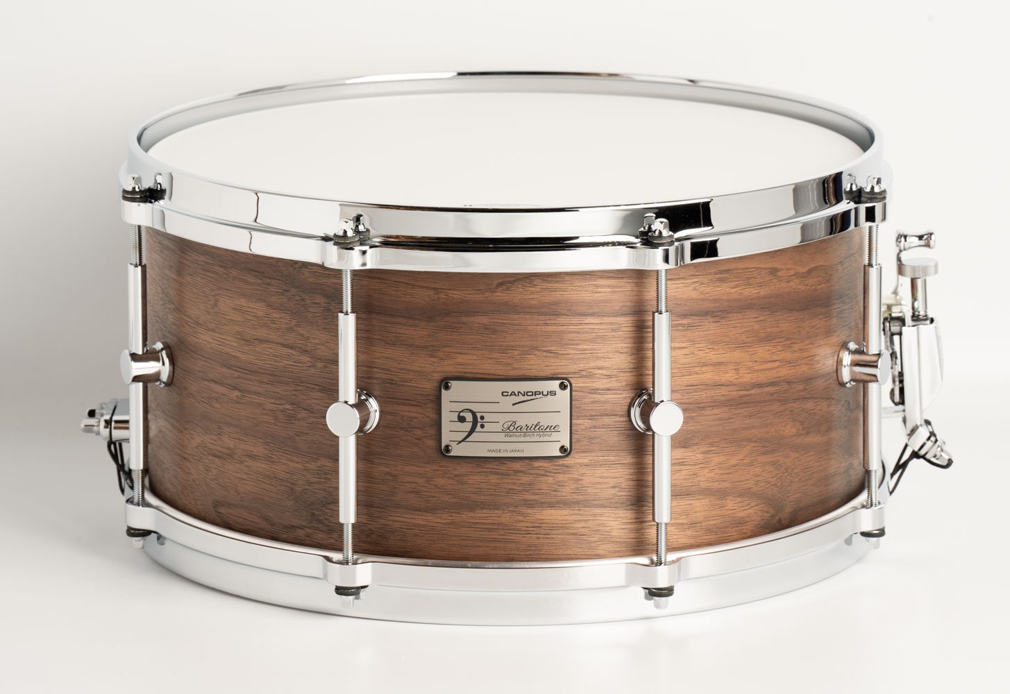 BA-1470 Baritone Snare Drum  Walnut / Birch 10ply 8mm Shell