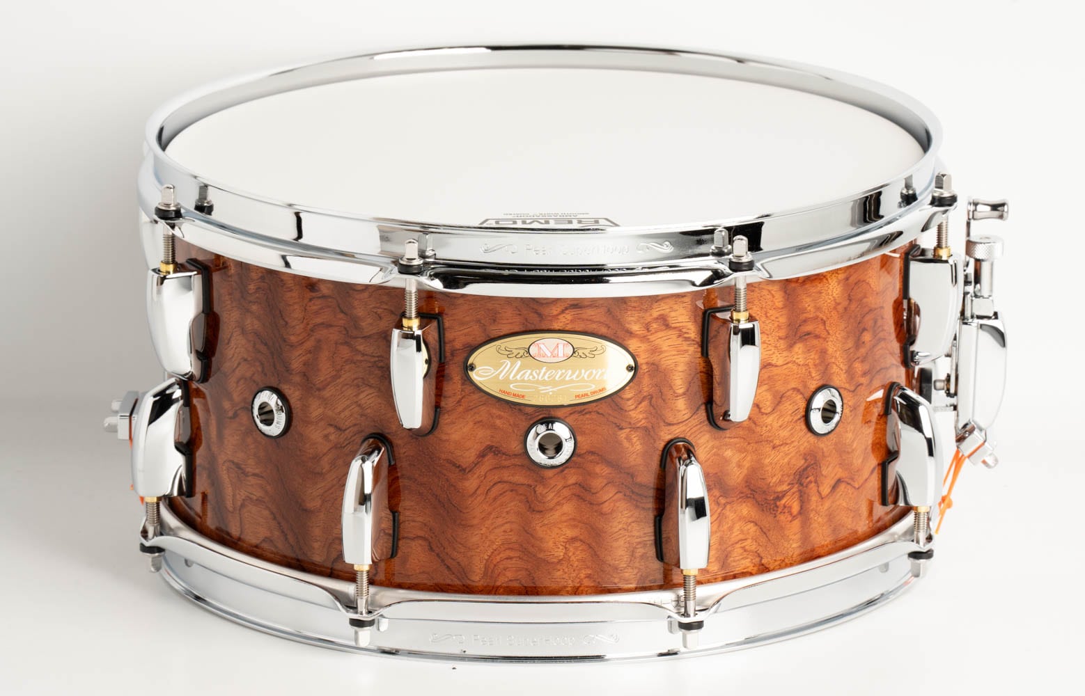 MWAC1365S20/C7 MasterWorks Snare Drum 16ply Heavy Shell Natural Bubinga Burst 13"×6.5"