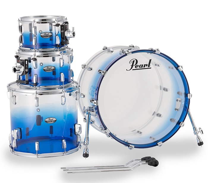 CRB524P/C #780 Crystal Beat 4pc Drum Shell Pack 22" 10" 12" 16" / Glacier Fade Pearl