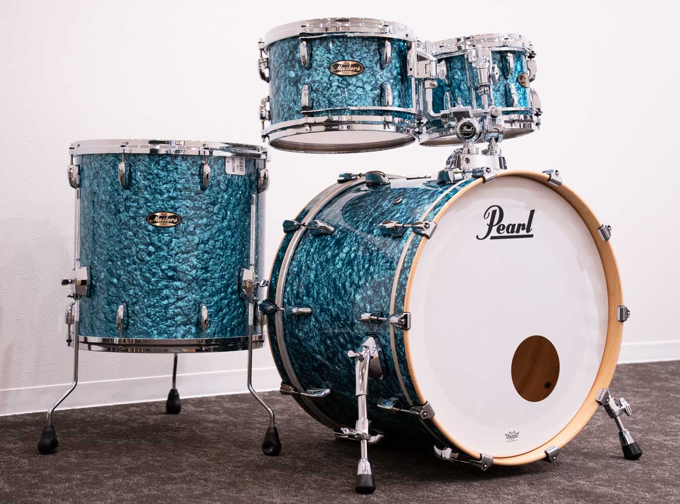 Masters Maple/Gum Drum Kit #736 Turquoise  22" 10" 12" 16"