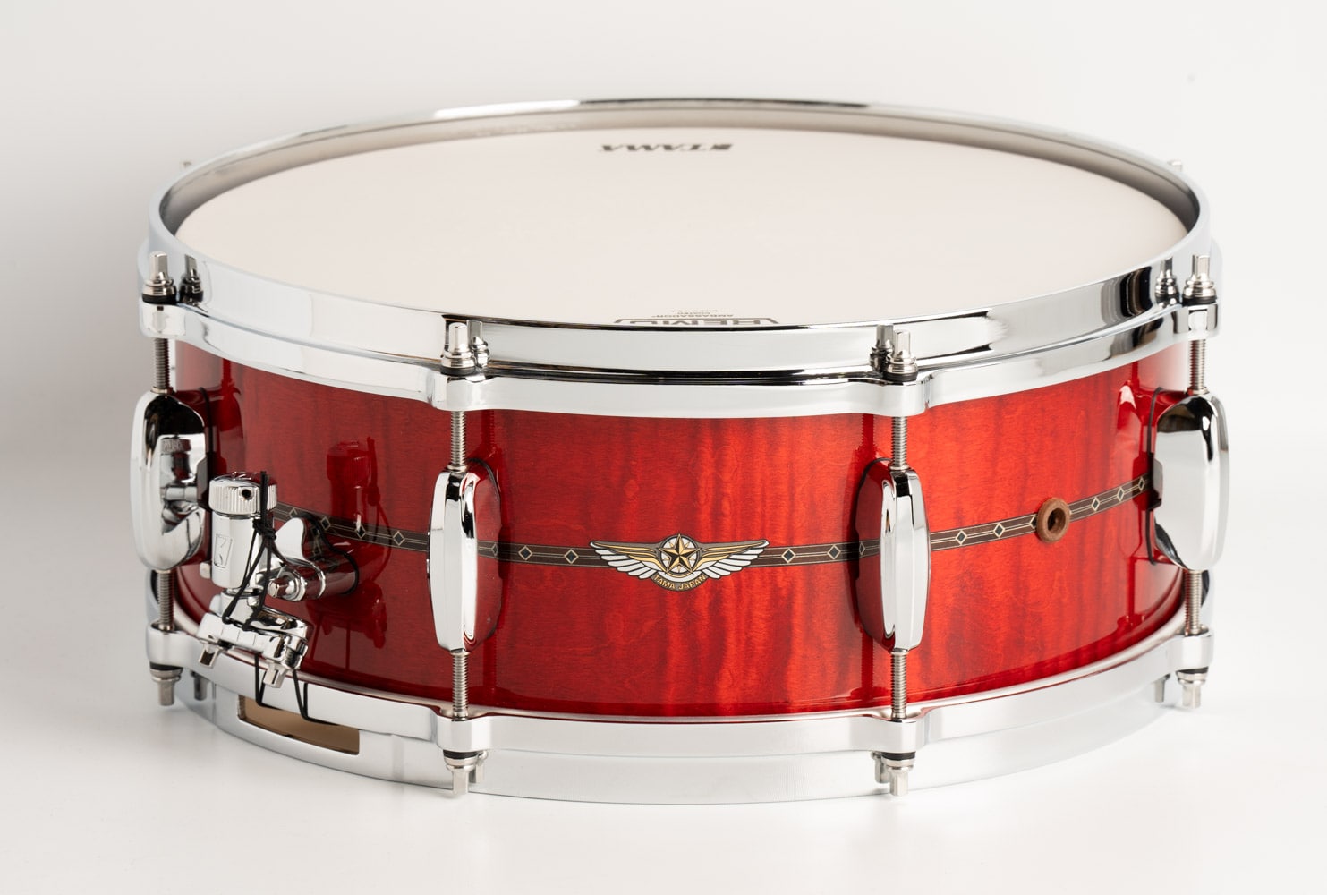 TMS1455SR RCM Star Maple Snare / Raspberry Curly Maple