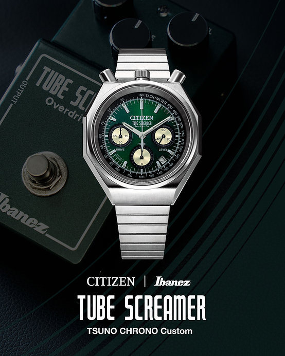CITIZEN | Ibanez コラボ・ウォッチ "TSUNO CHRONO Custom Tube Screamer Limited" [TSTCC808 ]