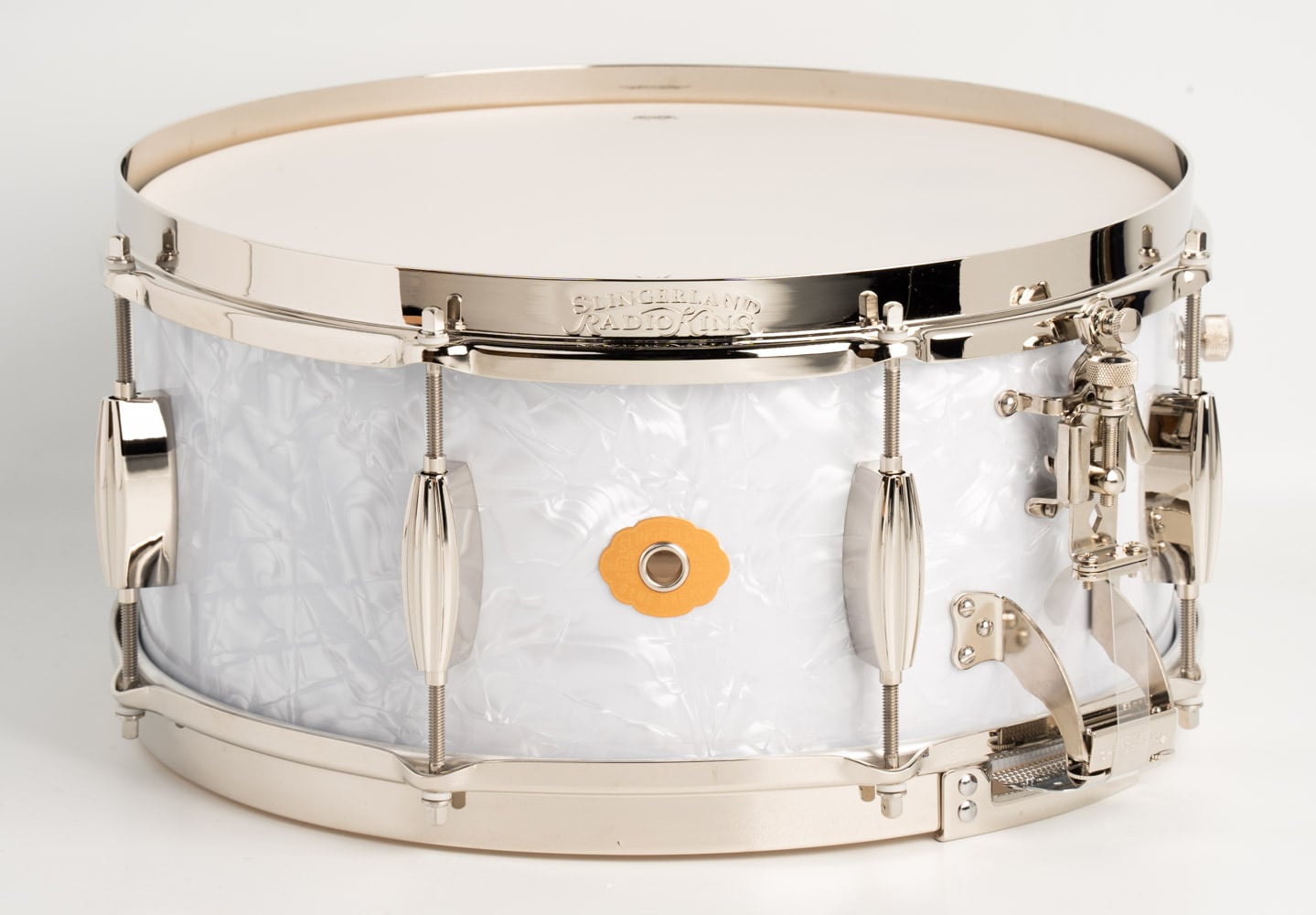 SLFP6514SMK016-LTD / Gene Krupa Radio King Snare Drum White Marine Pearl 14"×6.5"