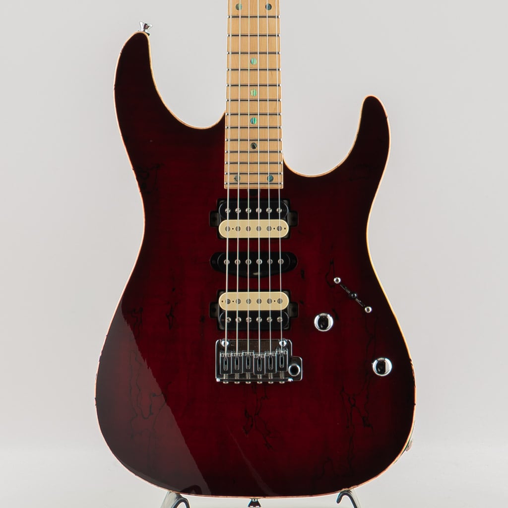 DST-24 Custom Spalted Maple Top / Trans Red Burst