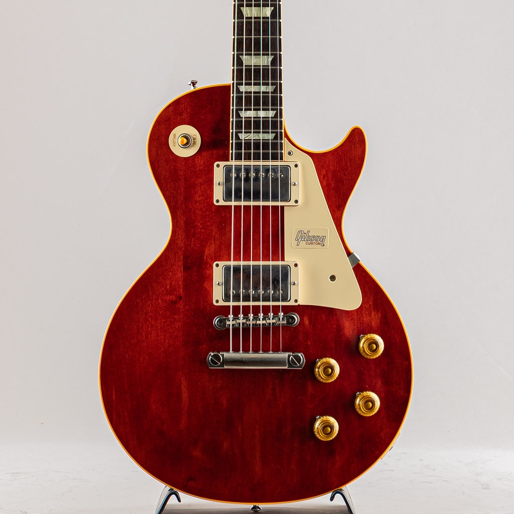 1957 Les Paul Standard Off-Center Plain Maple Top Viking Red VOS 2018