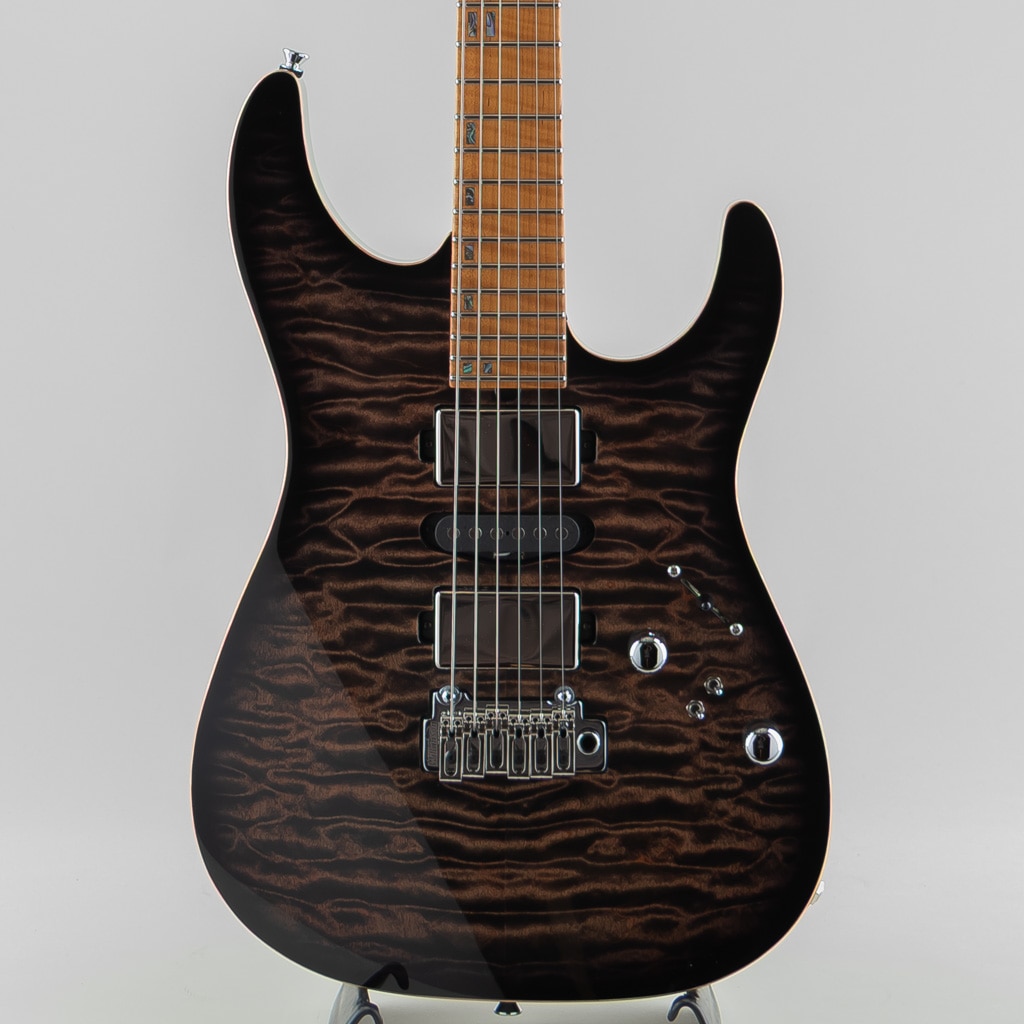 DST-Pro24 Quilt [5A Roasted Flame Maple Neck] Safari Burst