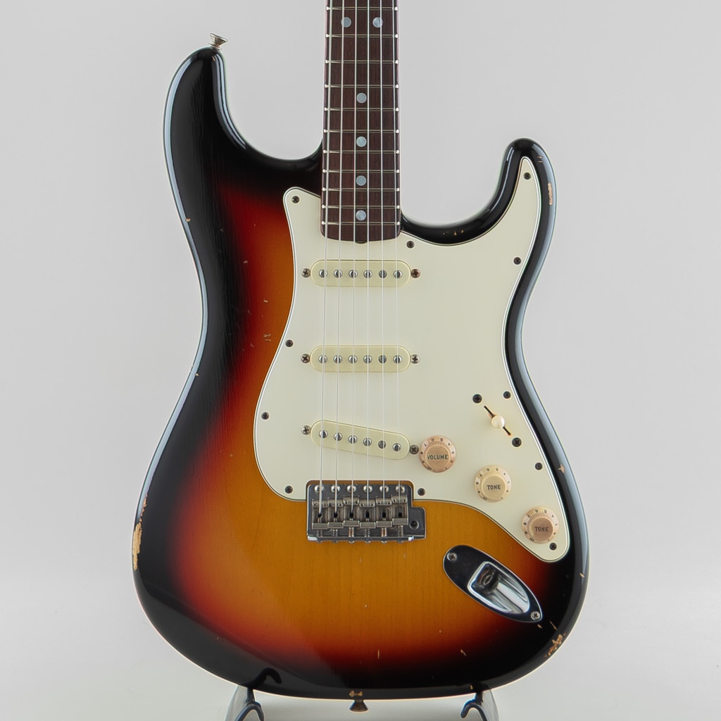 MBS 1968 Stratocaster Relic Faded 3 Tone Sunburst Built by Jason Smith