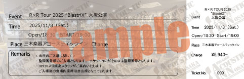 R×R Tour 2025 “BlastriX”大阪公演