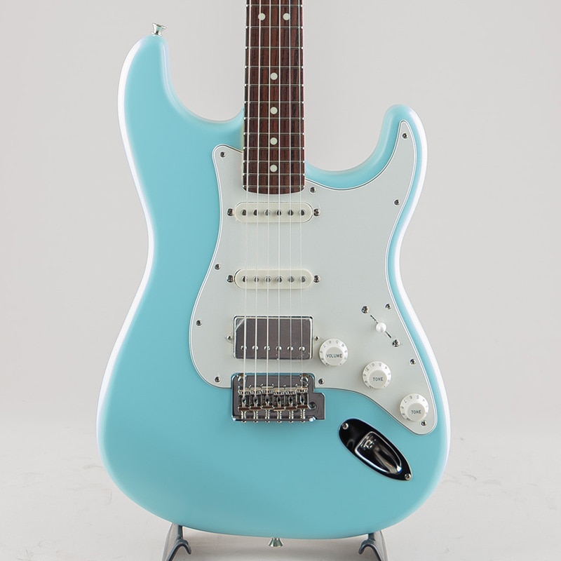 Made in Japan FSR Hybrid II Stratocaster HSS/Satin Daphne Blue/Rosewood Fingerboard