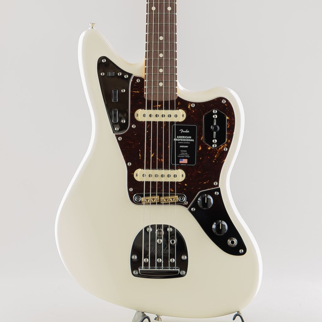American Professional Jaguar, Rosewood Fingerboard, Olympic White