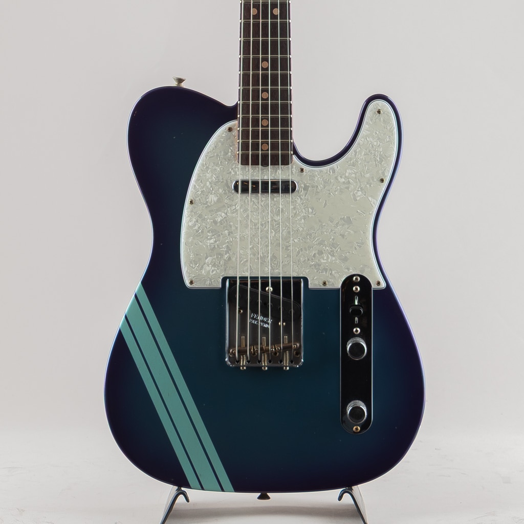1965 Telecaster Journeyman Relic Daphne Blue Racing Stripe on Ice Blue Metallic with Purple Trans Burst
