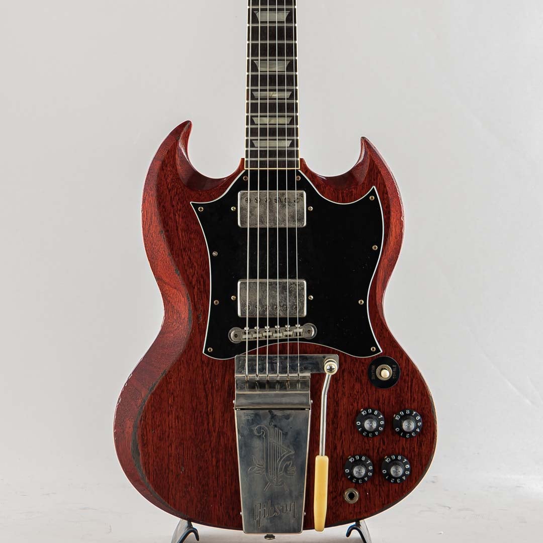 Murphy Lab 1964 SG Standard Reissue Cherry Red w/Batwing Pickguard Maestro Vibrola Heavy Aged【S/N:505014】