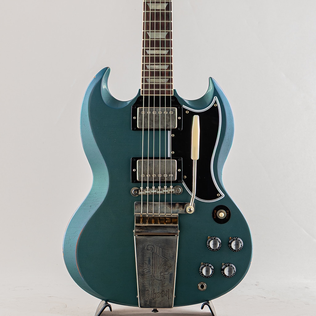 Murphy Lab 1964 SG Standard Reissue w/Maestro Vibrola Light Aged Antique Pelham Blue【S/N:601274】
