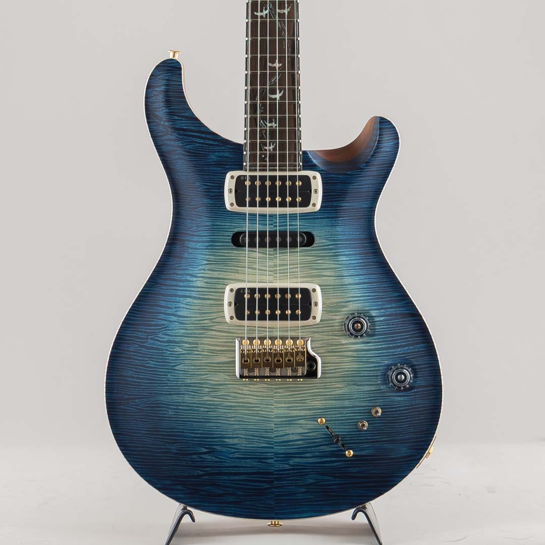 Private Stock # 11980 Modern Eagle V "Ziricote Neck / FB" Satin Whale Blue Glow 2025