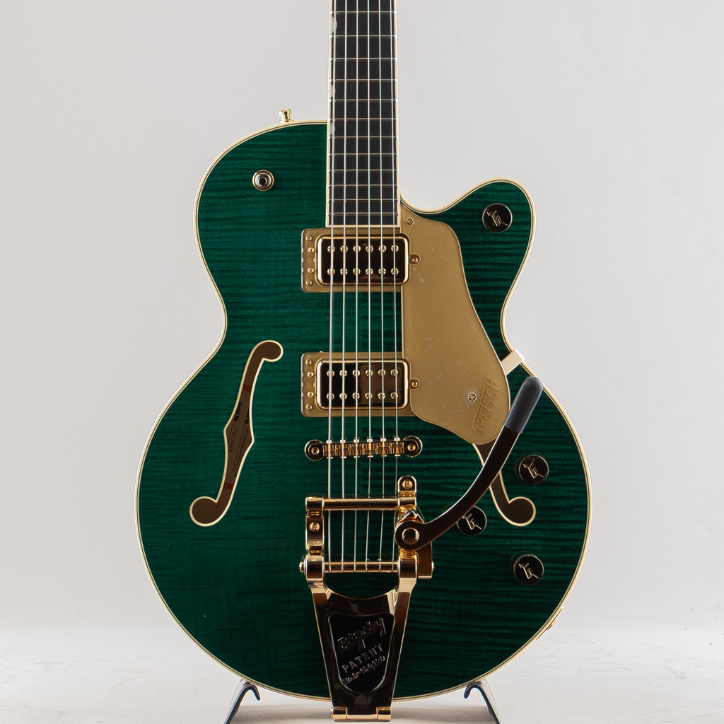 Broadkaster Jr. LX Figured Center Block with String-Thru Bigsby and Gold Hardware/Tropic Aura