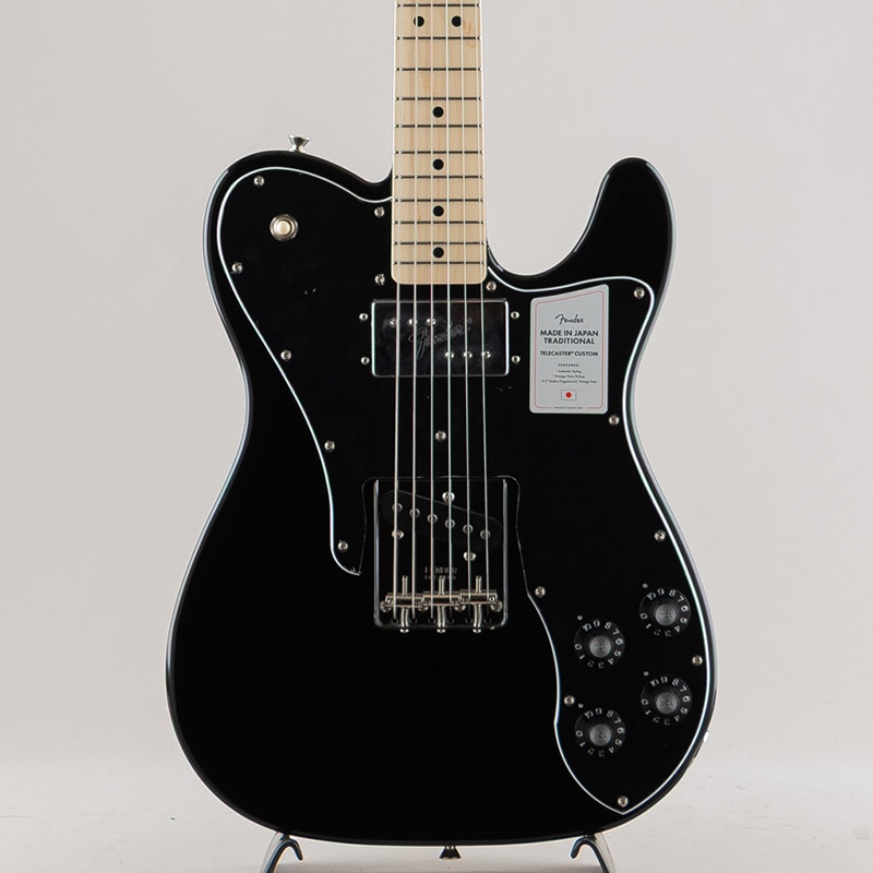 Made in Japan Traditional 70s Telecaster Custom/Black/Maple Fingerboard