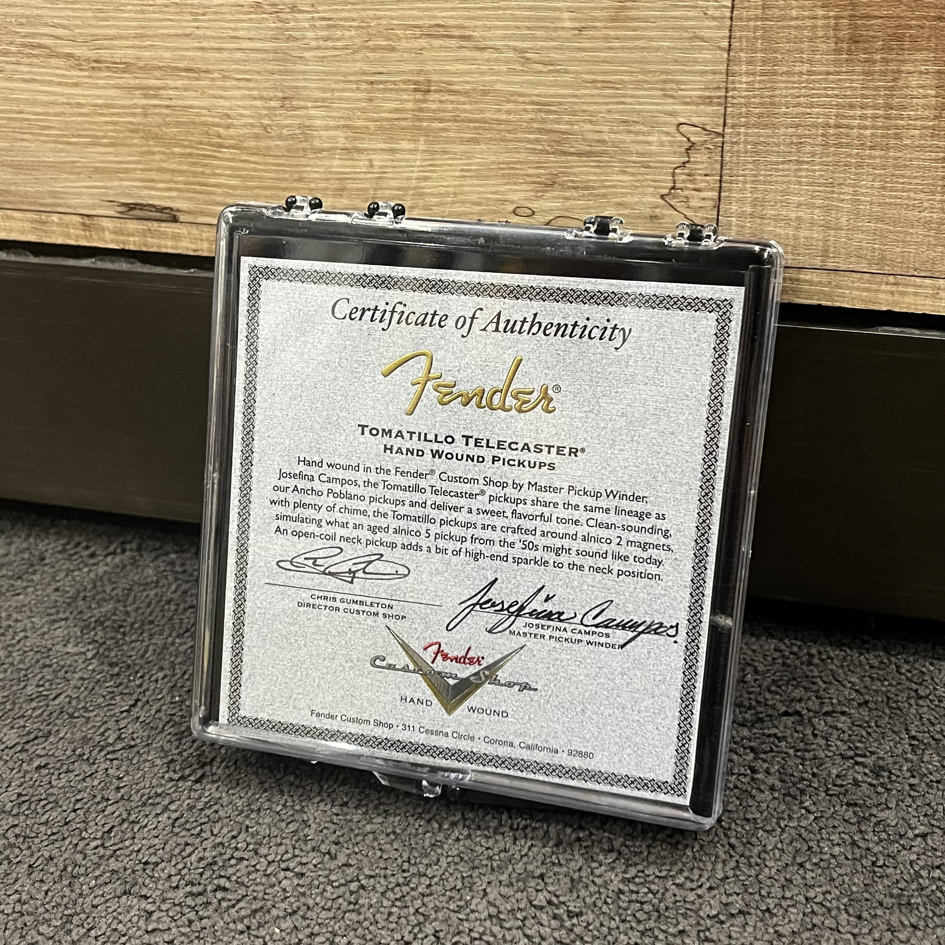 Josefina Hand Wound Tomatillo Telecaster Pickups