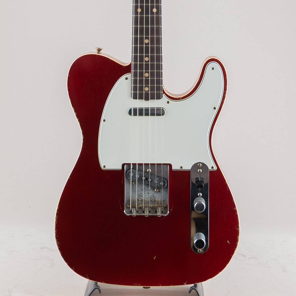 MBS 60 Custom Telecaster Heavy Relic Candy Apple Red Matching Head by Paul Waller