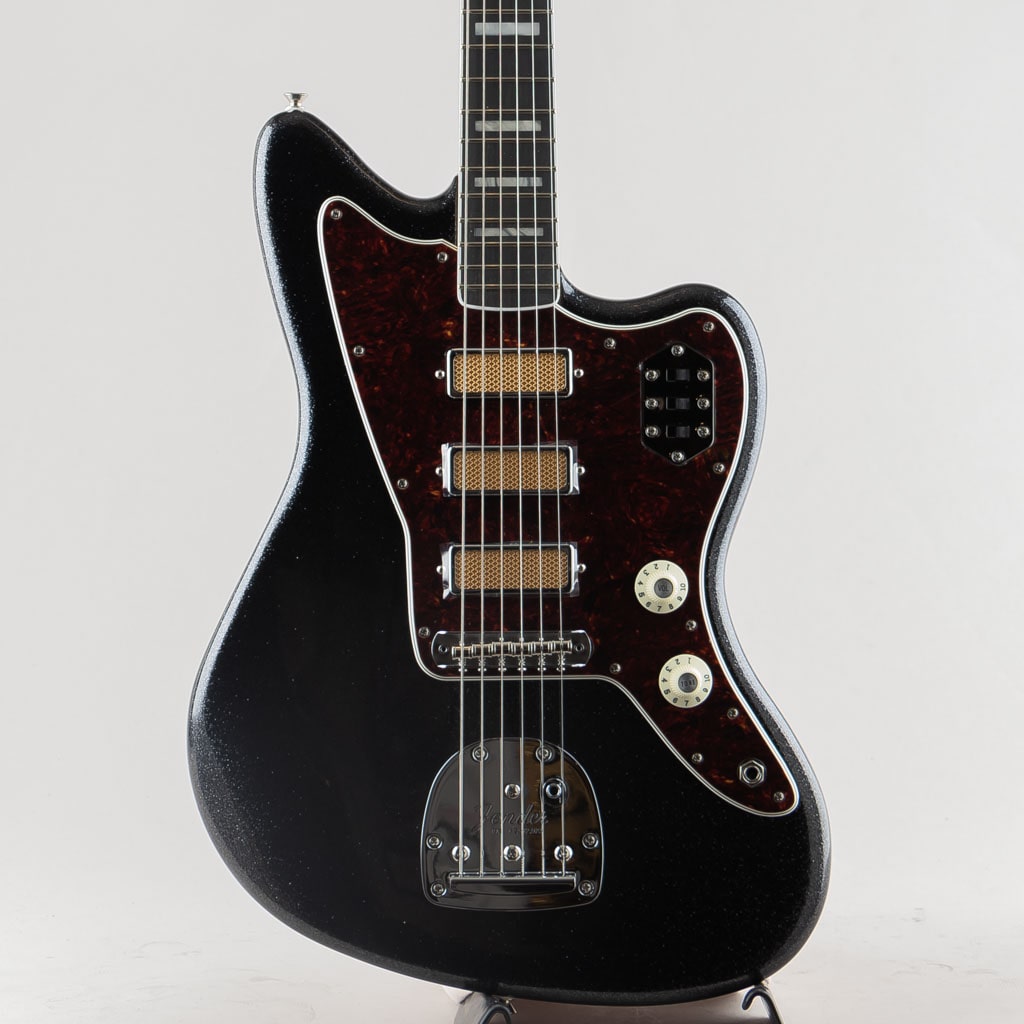 Limited Edition Gold Foil Jazzmaster, Ebony Fingerboard, Black Sparkle