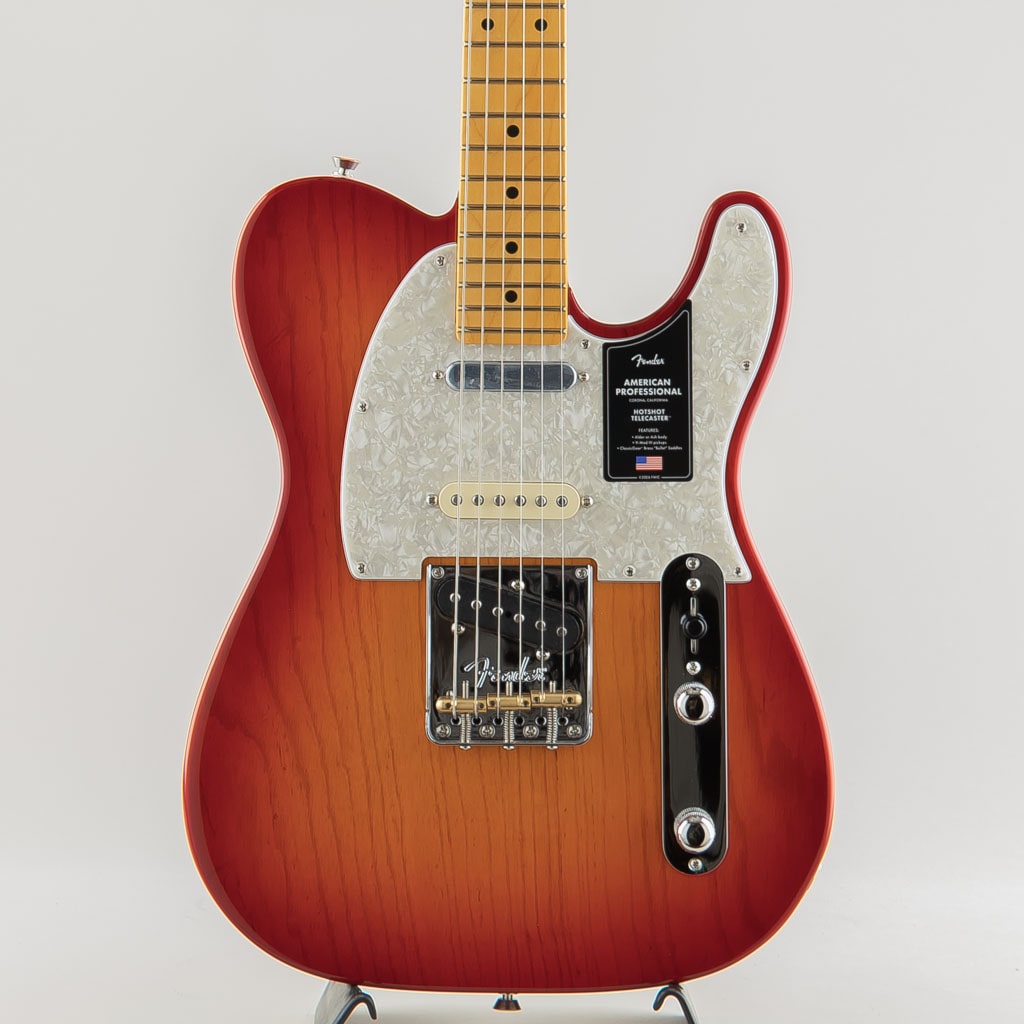 American Professional Hot Shot Telecaster, Maple Fingerboard, Aged Cherry Burst