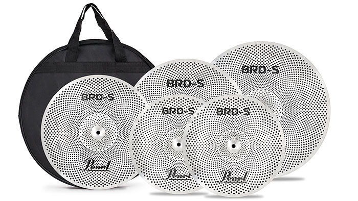 【静音シンバルセット】BRD-S [14"HATS,16"CRASH,18"CRASH,20"RIDE] シンバルケース付