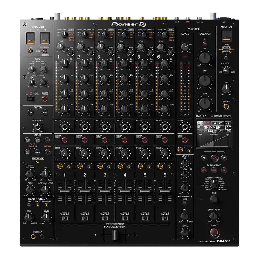 PIONEER 6CH DJミキサー DJM-V10