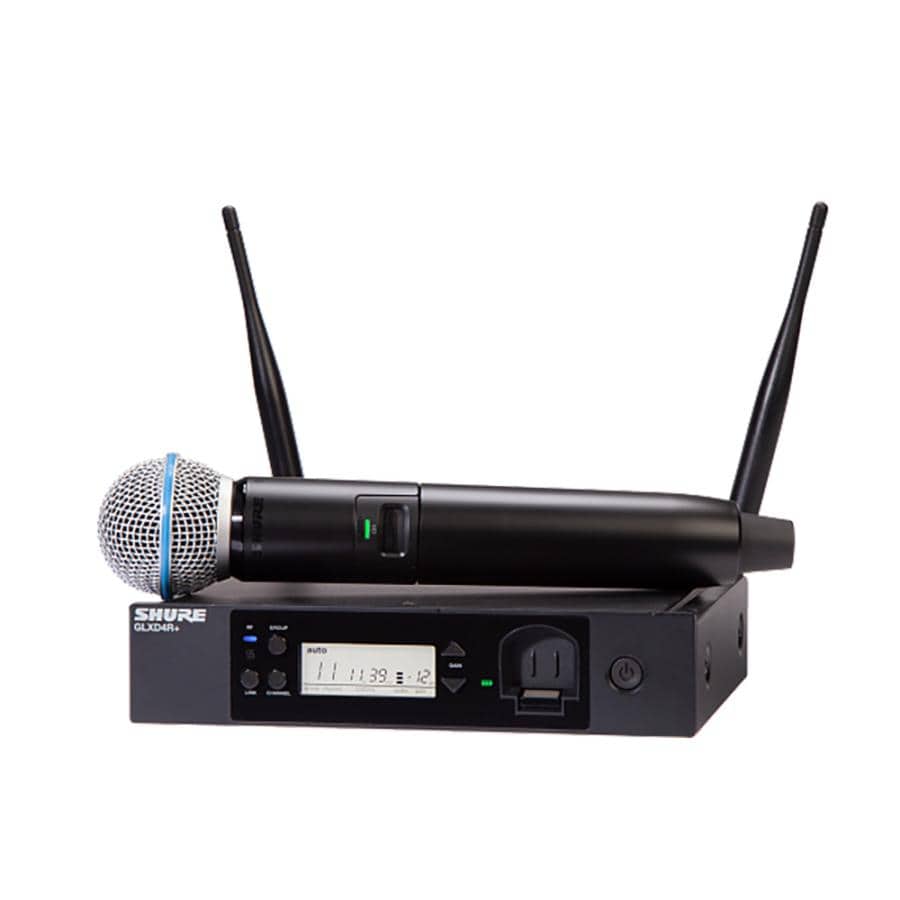 SHURE GLX-D24R+J/B58-Z2 ハーフラック型受信機付 ワイヤレスマイクセット ラックマウント対応