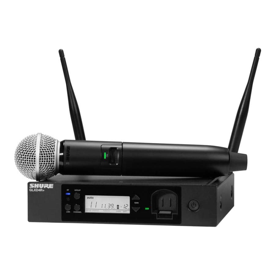 SHURE GLXD24R+J/SM58-Z2 ハーフラック型受信機付 ワイヤレスマイクセット ラックマウント対応