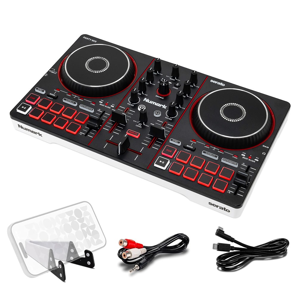 Numark DJコントローラー Party Mix 3 LED搭載 Bluetooth対応