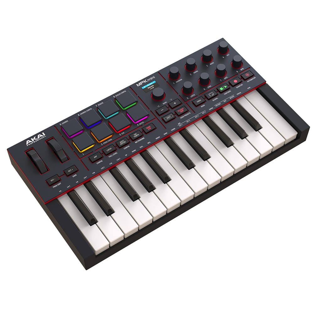 AKAI アカイ MPK mini 4 Black ブラック 25鍵 MIDIキーボード MIDIコントローラー PAD付き