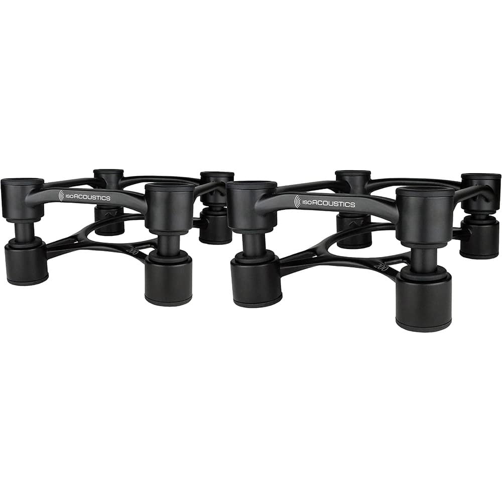 IsoAcoustics スピーカースタンド Aperta200 ブラック (ISO-APRT200-2) ペア セット