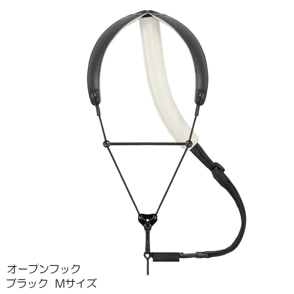 BREATHTAKING ブレステイキング サックス ストラップ ライザプレミアムII-R ブラック Mサイズ 【ノーマルフックタイプ】