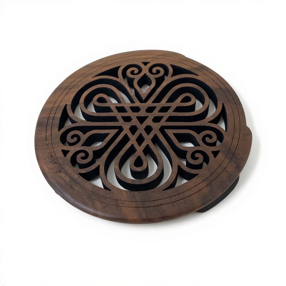 LUTE HOLE サウンドホールカバー #2 Walnut ウォルナット