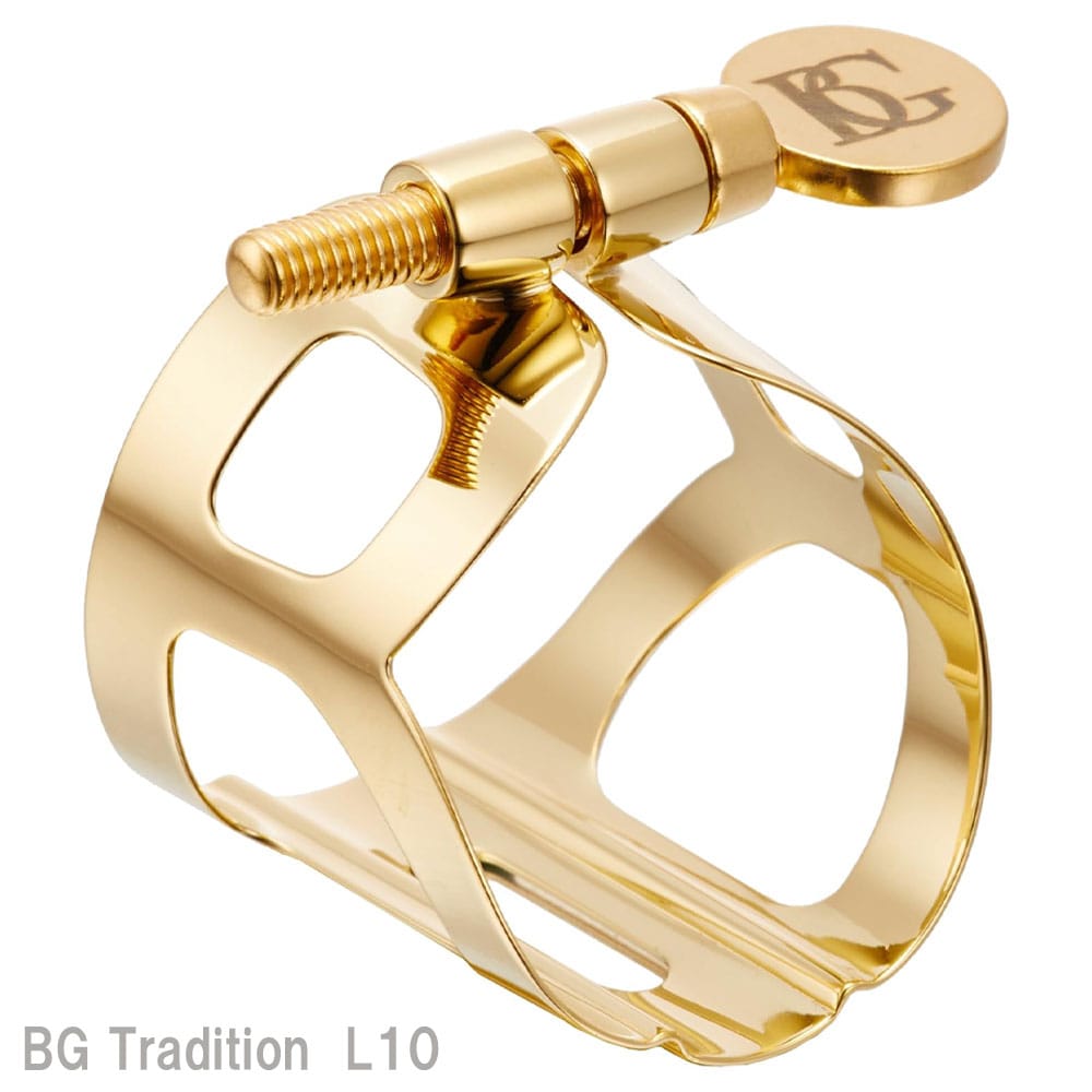 BG ビージー アルトサックス用 リガチャー L10 トラディション ゴールドラッカー