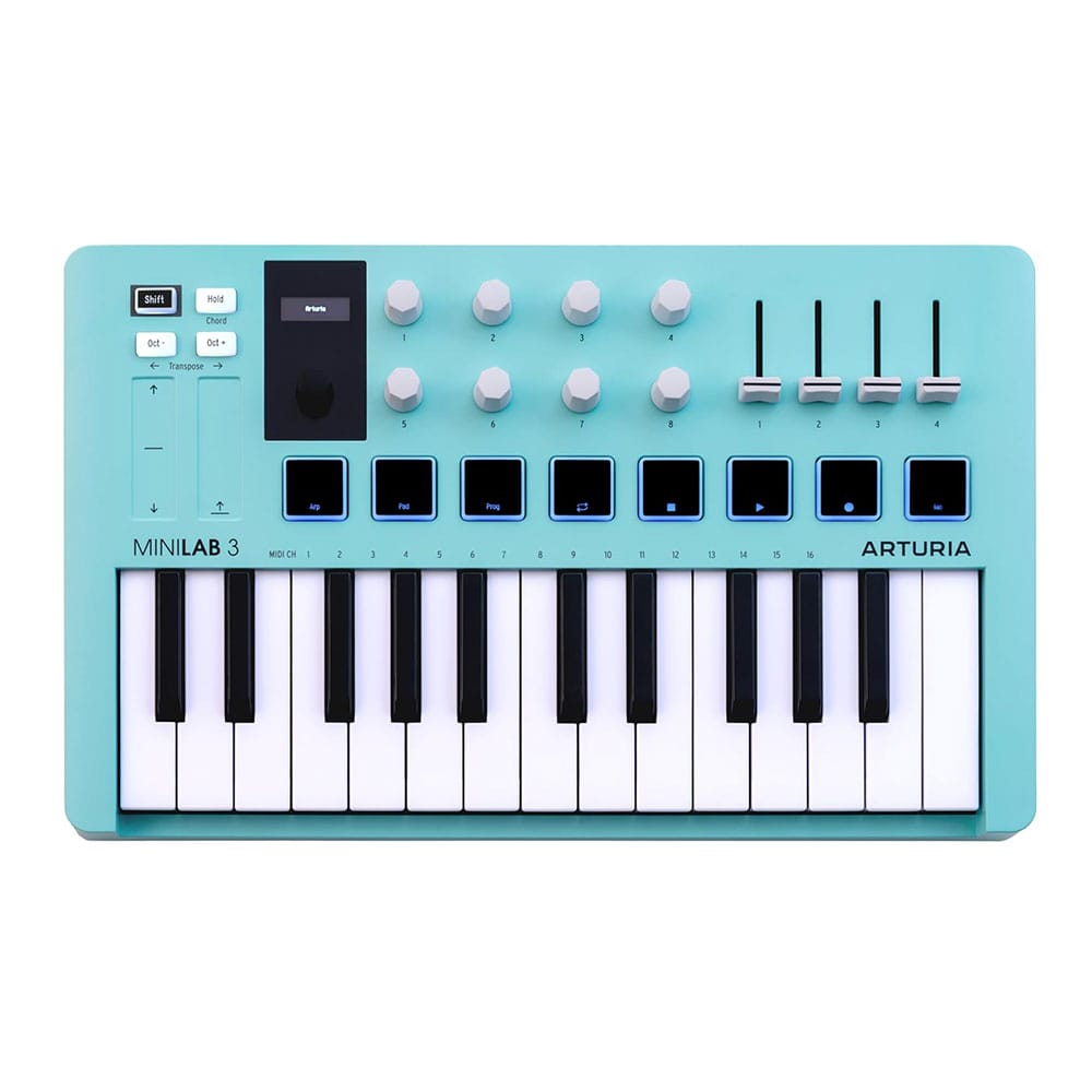 Arturia MIDIキーボード 25鍵盤 MiniLab3 アクアマリン