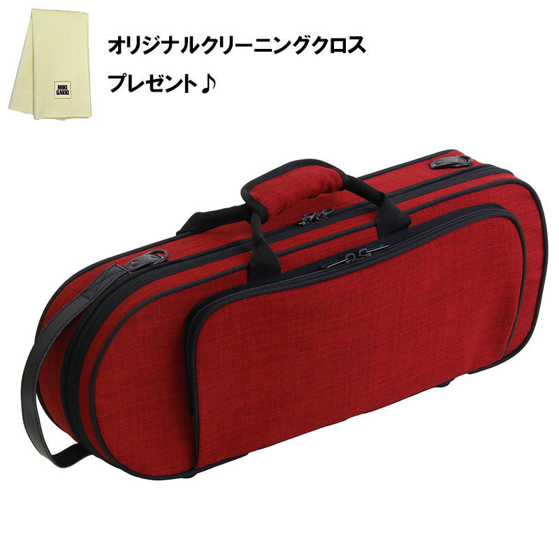 オリジナルクロスプレゼント! KIKUTANI TR-Tweed RED ツイード製トランペットケース レッド