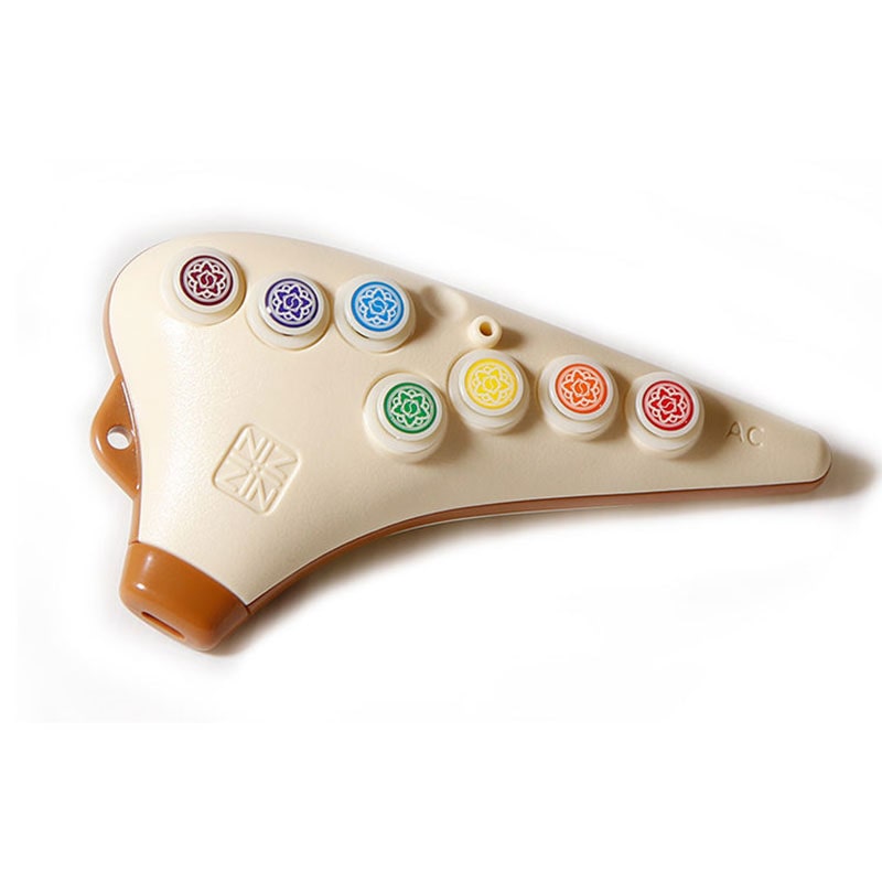 ZIN Z-B-プラAC ボタン式 プラスチックオカリナ アイボリー アルトC調 ジン ケース付き