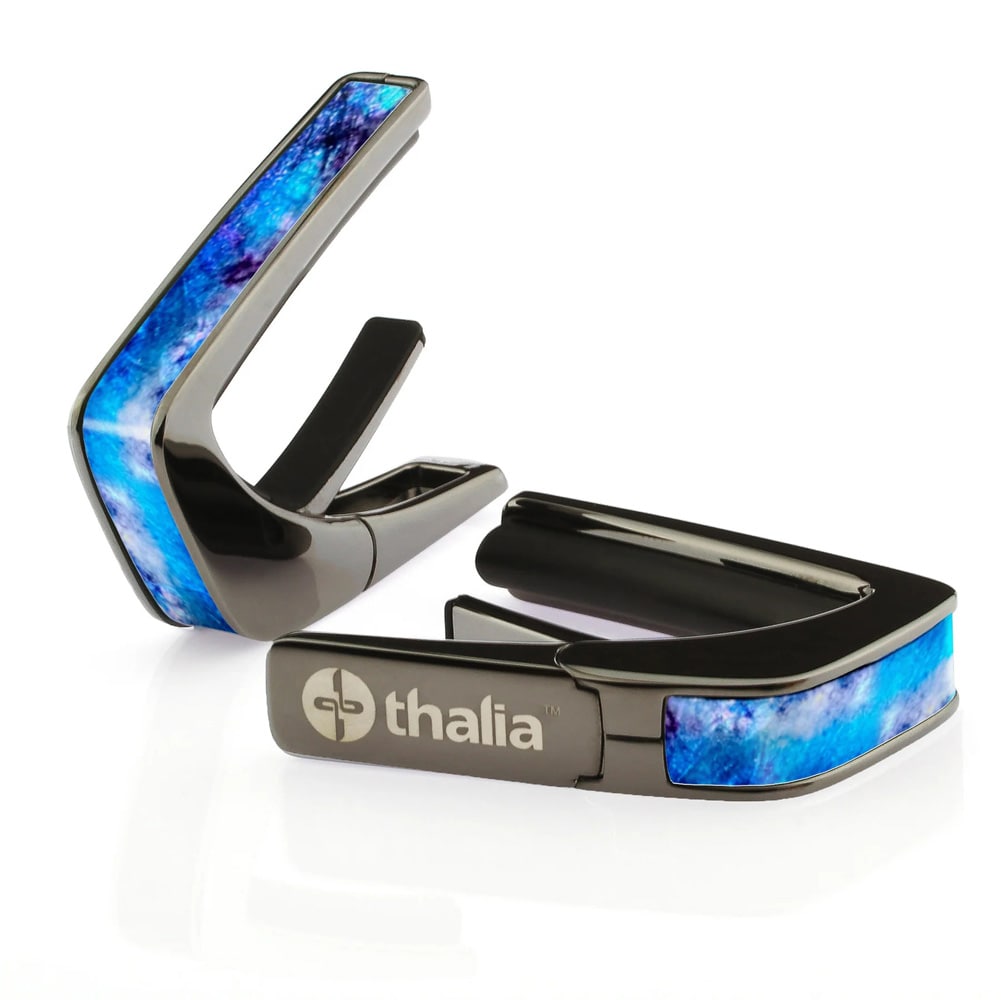 タリア カポ Thalia Capos Deluxe Series PEARL MILKY WAY / Black Chrome / BC-P.MILKEYWAY ギター 12インチフレットパッド付属