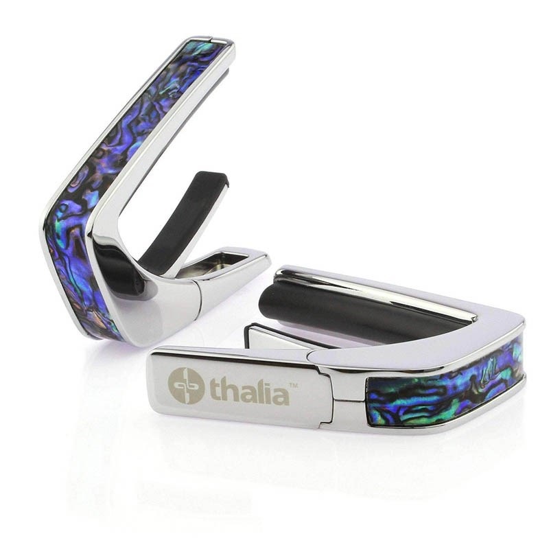 タリア カポ Thalia Capos Exotic Shell Series BLUE ABALONE / Chrome / ギター 12インチフレットパッド付属