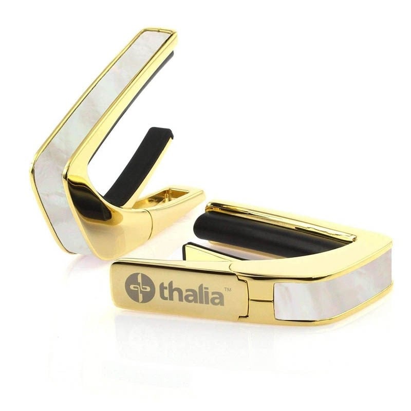 タリア カポ Thalia Capos Exotic Shell Series MOTHER OF PEARL / 24K GOLD ギター 12インチフレットパッド付属