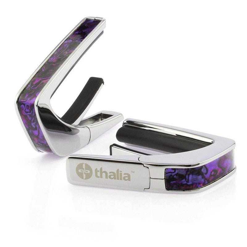 タリア カポ Thalia Capos Exotic Shell Series PURPLE PAUA / Chrome / ギター 12インチフレットパッド付属