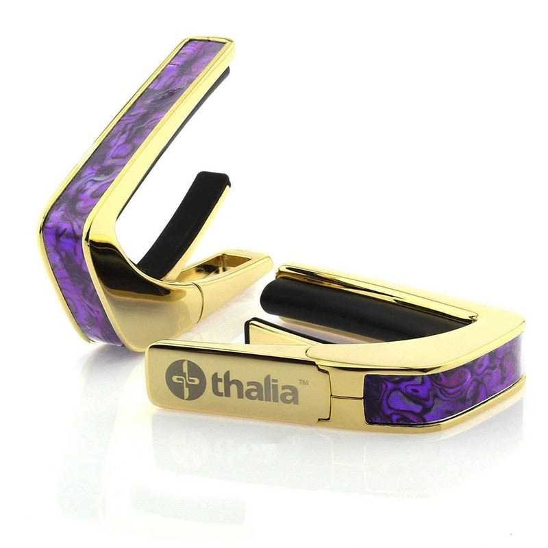 タリア カポ Thalia Capos Exotic Shell Series PURPLE PAUA / 24K GOLD / ギター 12インチフレットパッド付属
