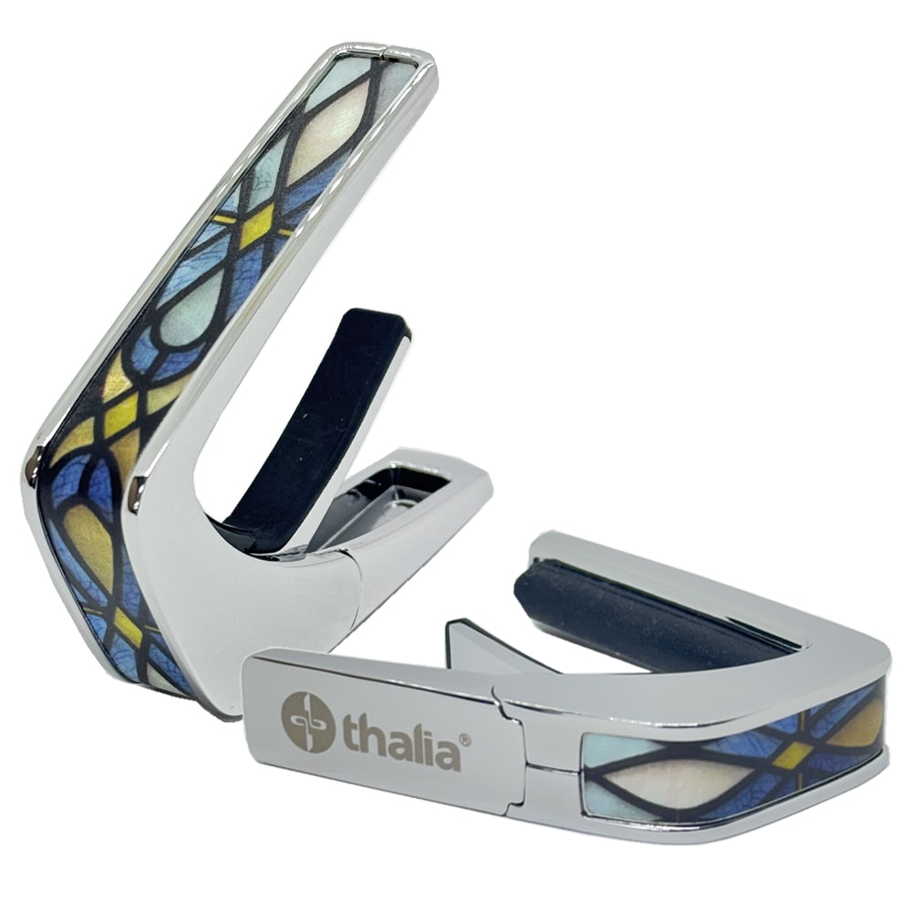 タリア カポ Thalia Capos Limited Series STAINED GLASS / Chrome / CH-STAINED GLASS ギター 12インチフレットパッド付属