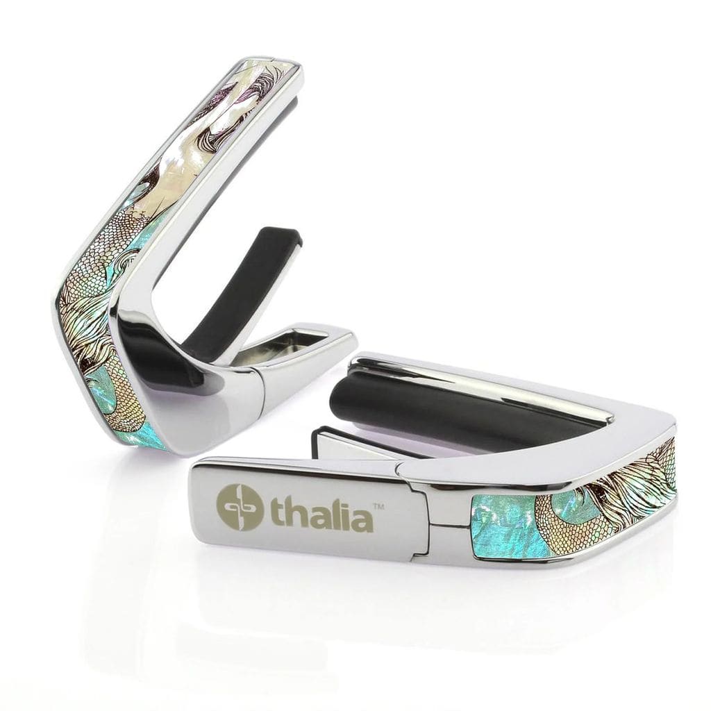タリア カポ Thalia Capos DELUXE Series / Mermaid Chrome ギター 12インチフレットパッド付属