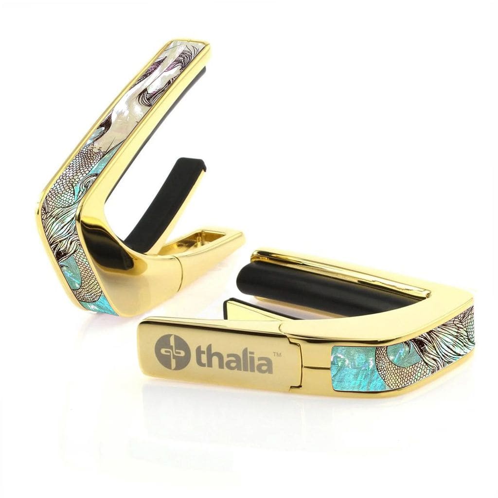 タリア カポ Thalia Capos DELUXE Series / Mermaid 24K GOLD ギター 12インチフレットパッド付属