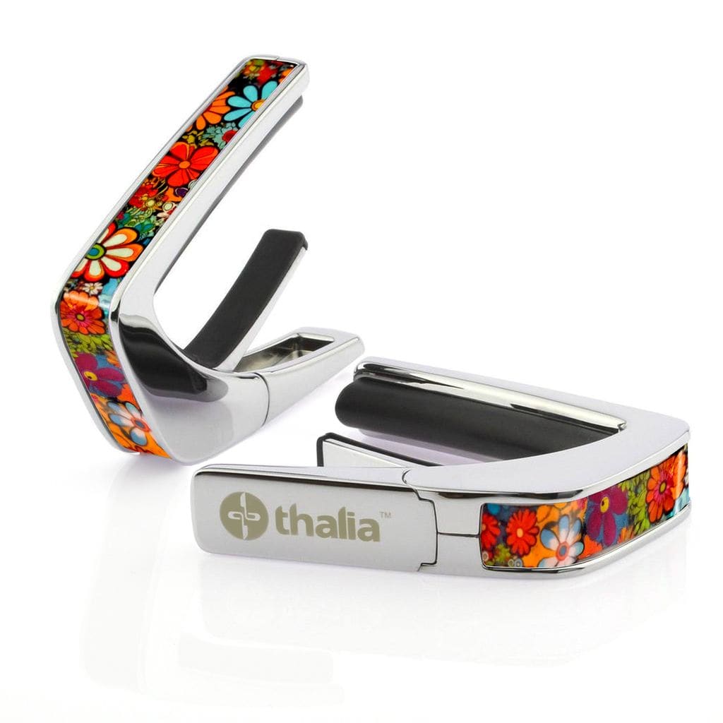 タリア カポ Thalia Capos LIMITED EDITION / Flower Child / Chrome / ギター 12インチフレットパッド付属