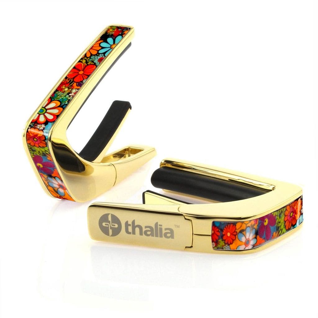 タリア カポ Thalia Capos LIMITED EDITION / Flower Child / 24K GOLD / ギター 12インチフレットパッド付属