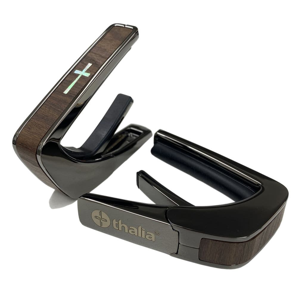 タリア カポ Thalia Capos LIMITED EDITION / Rosewood & Pearlcross Black Chrome ギター 12インチフレットパッド付属
