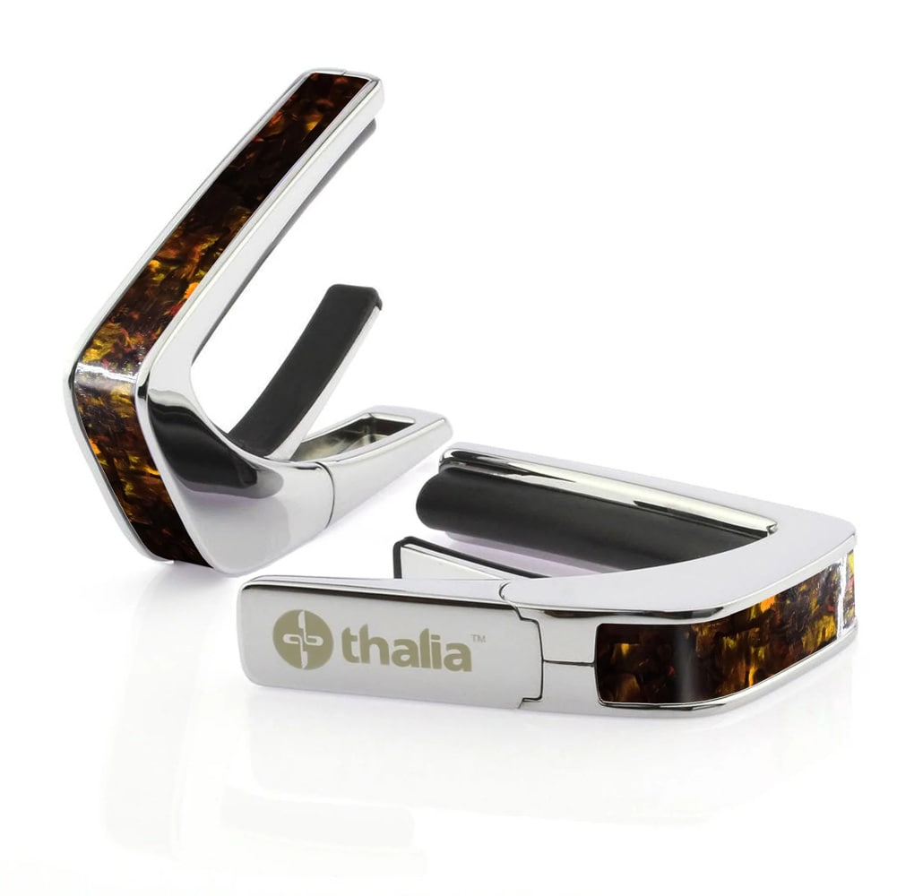 タリア カポ Thalia Capos Exotic Shell Series Kentucky Bourbon Abalone / Chrome / ギター 12インチフレットパッド付属